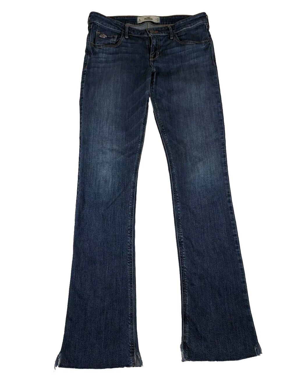 Hollister jeans 9L 8" Rise So Waist 30-32".Inseam 32.5" But Can Be Cut Fray wash